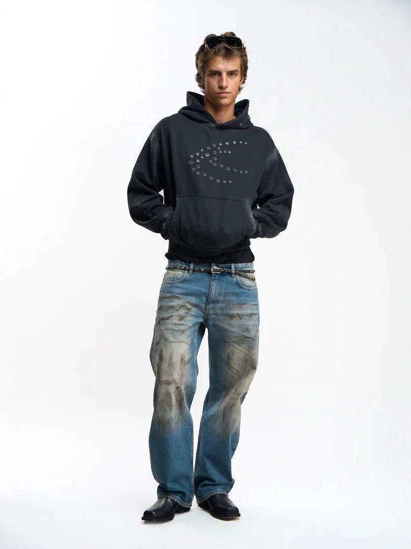 Sour Green Washed Streetwear Hoodie