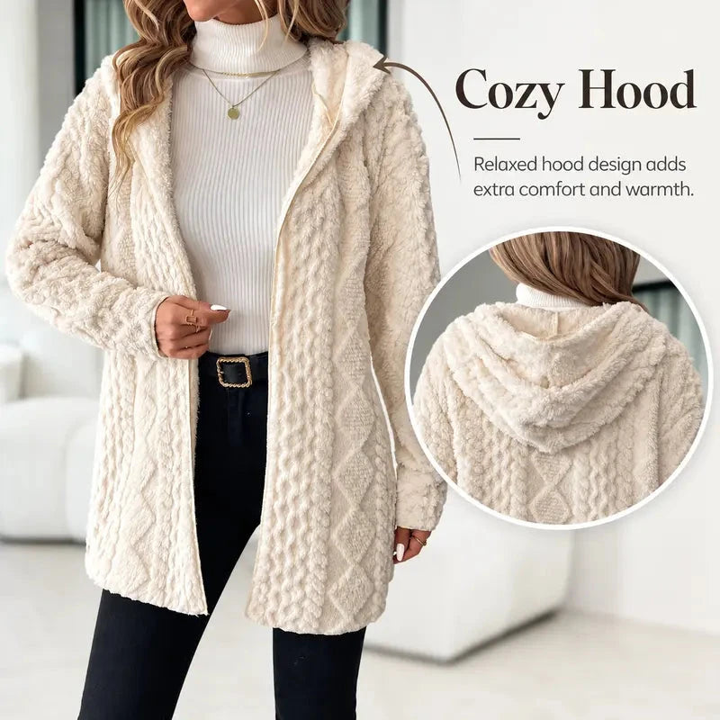 Women's Cozy Hooded Cardigan