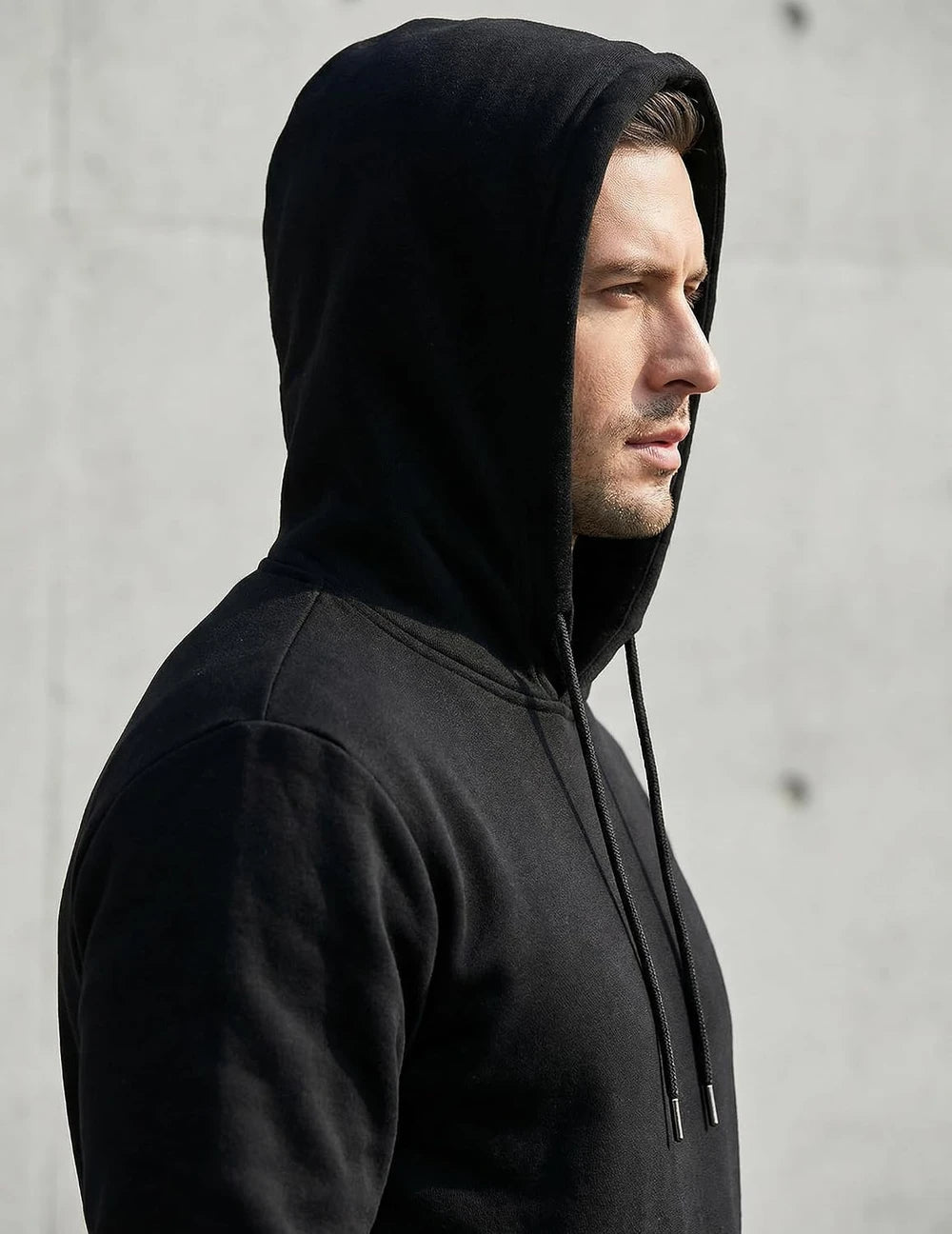 JMIERR Lightweight Cotton Men's Running Hoodie