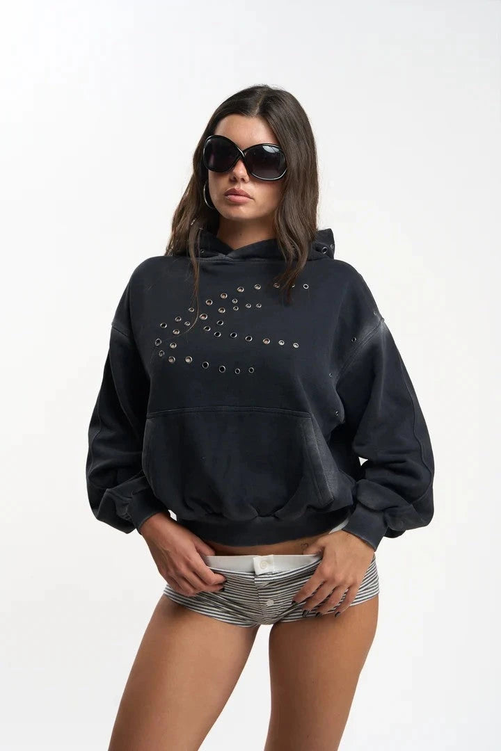 Sour Green Washed Streetwear Hoodie