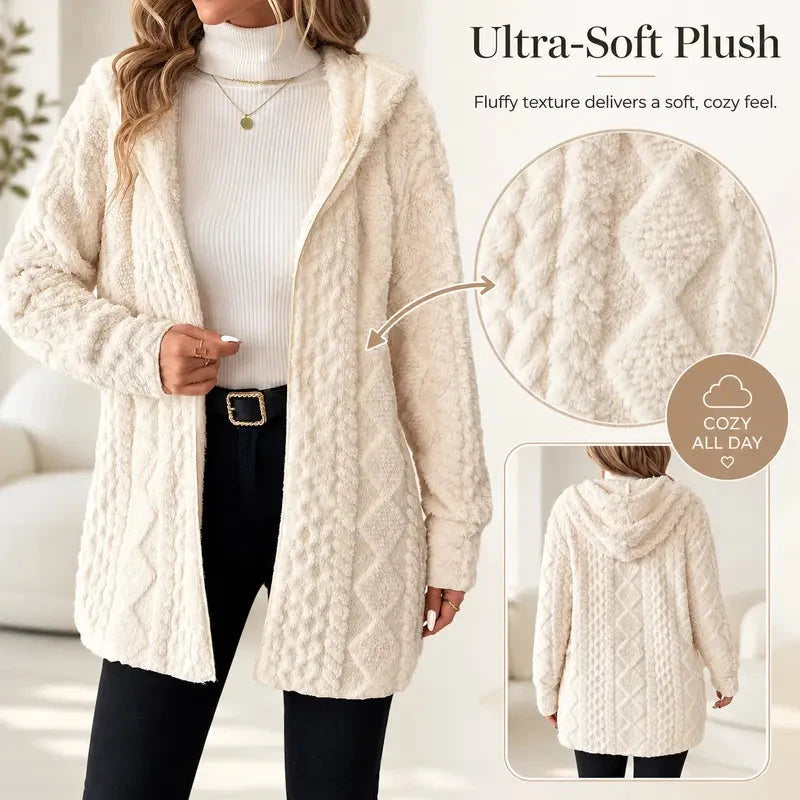 Women's Cozy Hooded Cardigan