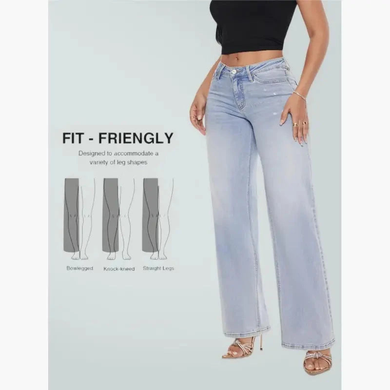 Magic ONESO Mid-Low Rise Wide Leg Jeans