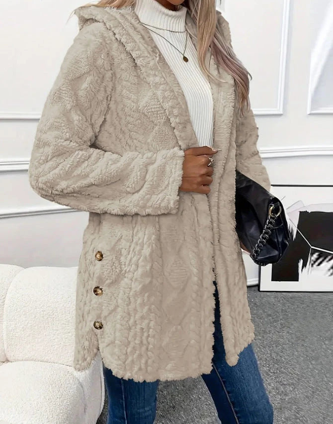 Women's Cozy Hooded Cardigan