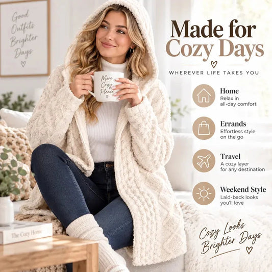 Women's Cozy Hooded Cardigan