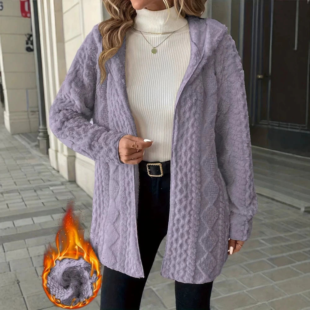 Women's Cozy Hooded Cardigan