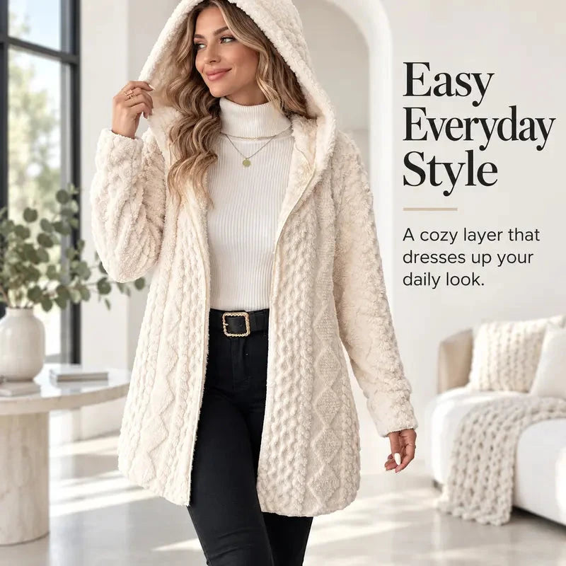 Women's Cozy Hooded Cardigan